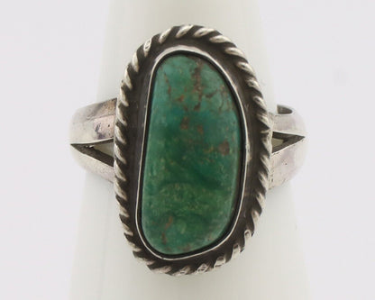 Navajo Handmade Ring 925 Silver Southwest Turquoise Native Artist C.80's