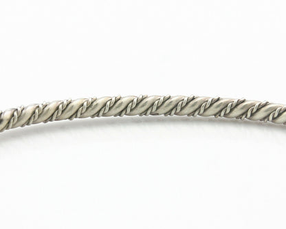 Navajo Bracelet .925 SOLID Silver Handmade Artist Tahe Circa Late 1980's