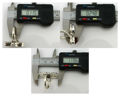 Navajo Ring .925 Silver Blue Turquoise & Red Coral Native American Artist C.80's