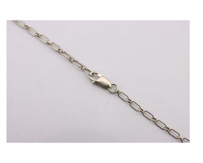 Navajo Necklace 925 Silver Natural Whole Slab Turquoise Signed Pictograph C.80's