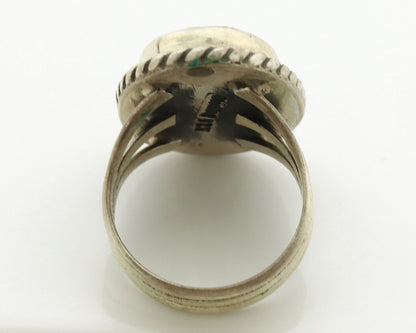 Navajo Ring .925 Silver Natural Blue Turquoise Native American Artist C.1980's