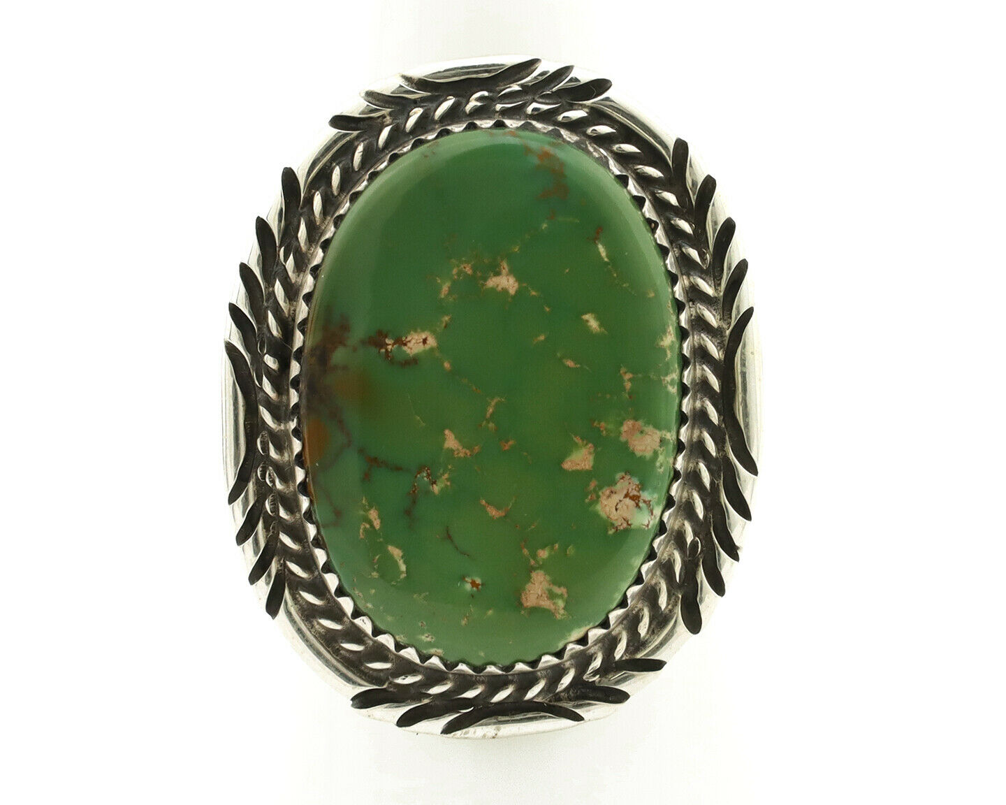 Navajo Ring .925 Silver Royston Turquoise Artist Signed M Begay C.80's