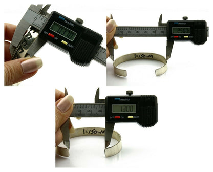 Navajo Bracelet Overlay Design .925 SOLID Sterling Silver Signed Artist SC C.80s