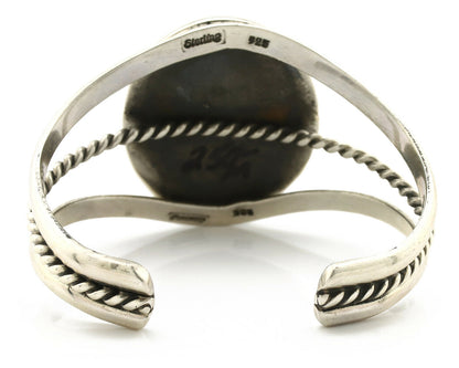 Navajo Bracelet .925 Silver Black Onyx Artist Native American C.90's