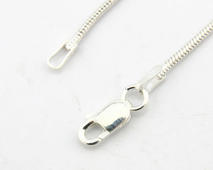 Navajo Onyx Necklace .925 Silver Artist Signed Native American C.80's