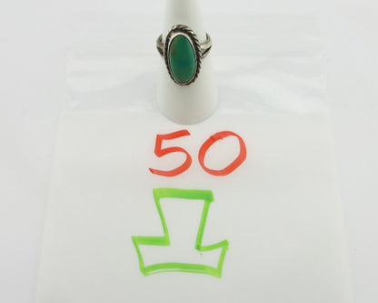 Navajo Ring 925 Silver Natural Blue Kingman Turquoise M Montoya C.80's