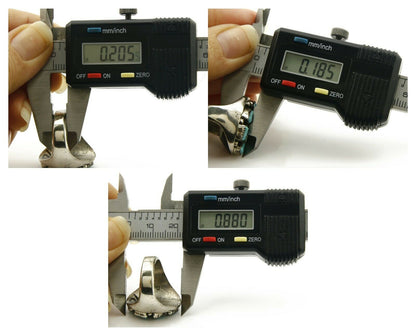 ZUNI Ring .925 SOLID Silver Sleeping Beauty Turquoise LEEKITY C.1980's