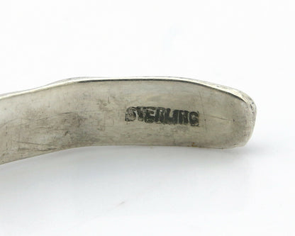 Navajo Bracelet .925 Silver Hand Stamped Arrow Head Artist Montoya C.80's