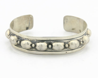 Navajo Bracelet .925 SOLID Silver Handmade Artist Signed C Montoya C. 1980's