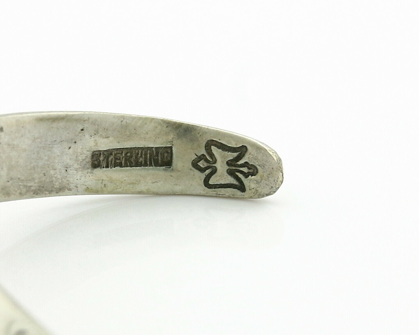 Navajo Handmade Bracelet .925 Silver Native Artist TAHE C.80's