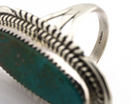 Navajo Ring 925 Silver Blue Turquoise Native Artist Signed Begay C.80s