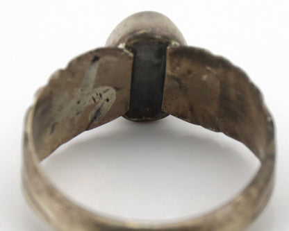 Navajo Ring 925 Silver Natural Mined Turquoise Native Artist C.80's
