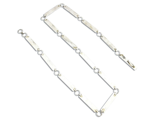 Women's Navajo Concho Belt .925 Silver Hand Stamped 36 in Long C.80's