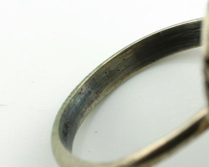 Navajo Ring .925 Silver Royston Turquoise Native American Artist C.1980's