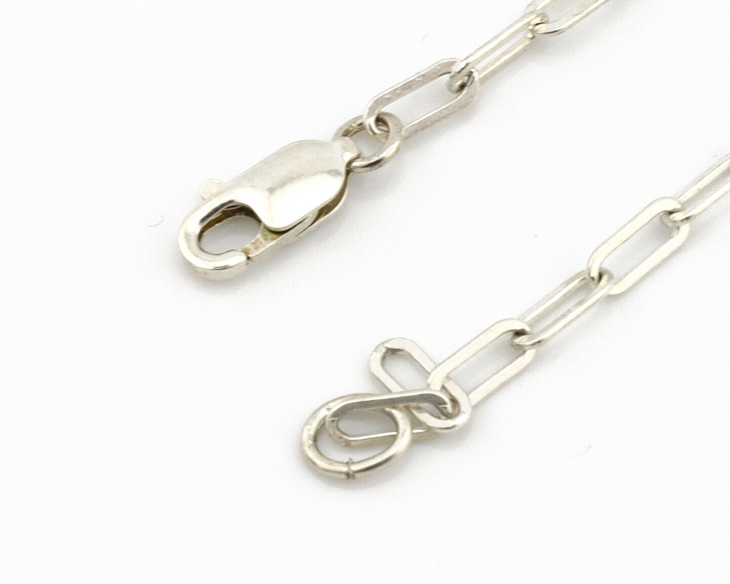 Navajo Necklace .925 Silver Sleeping Beauty Turquoise Signed MC C.80's