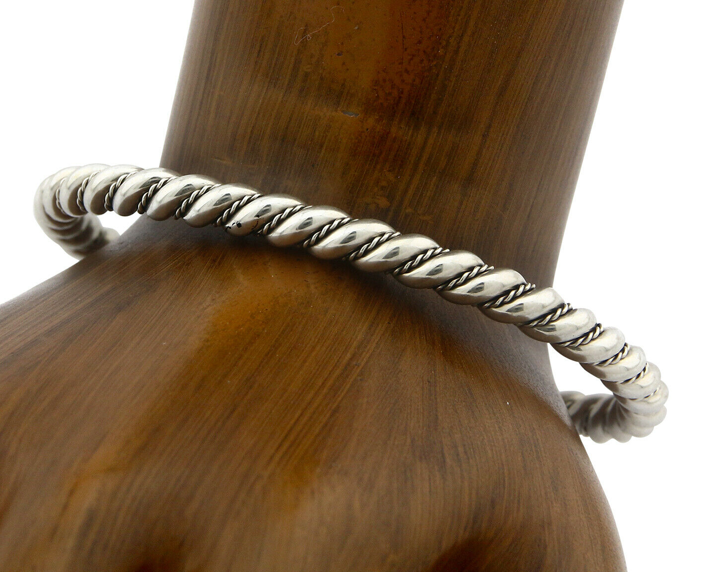 Navajo Bracelet .925 SOLID Silver Handmade Artist Tahe Circa Late 1980's