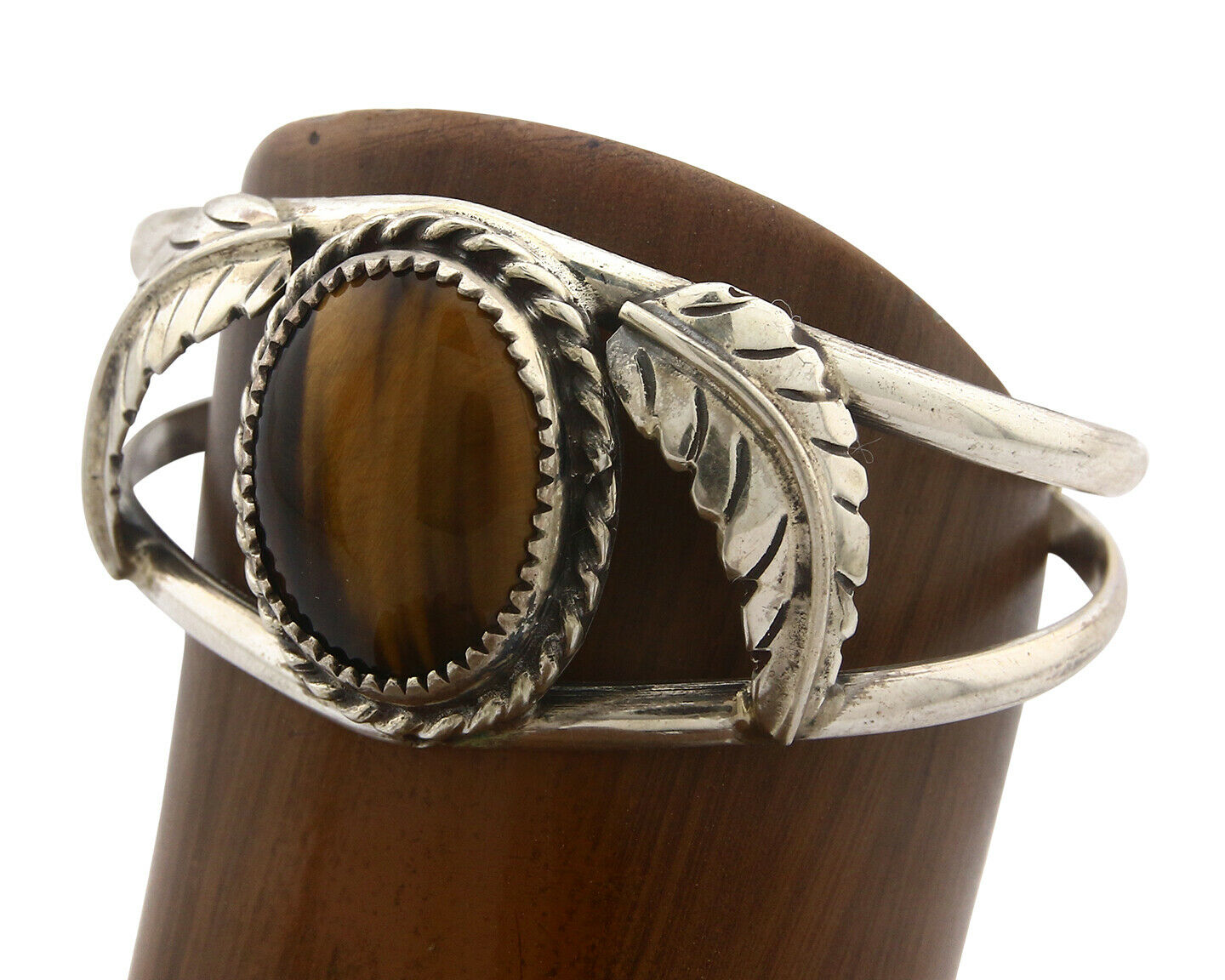 Navajo Bracelet .925 Silver SOLID Silver Tiger Eye Artist Native American C.75