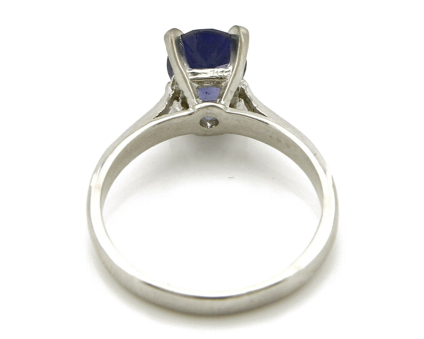 Women's Natural Tanzanite Ring 18k SOLID White Gold 2.5 Approximate TCW