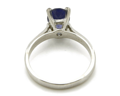 Women's Natural Tanzanite Ring 18k SOLID White Gold 2.5 Approximate TCW
