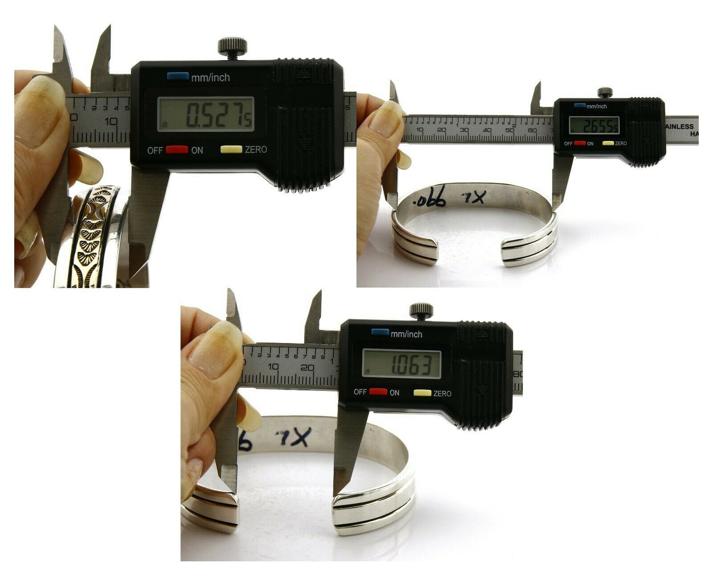 Women's Navajo Bracelet 14k SOLID Gold .925 Silver Signed Delgarito