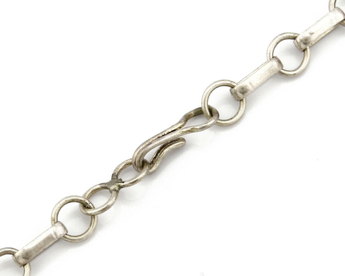 Women's Navajo Necklace .925 Silver Mediterranean Coral Pendant Signed J