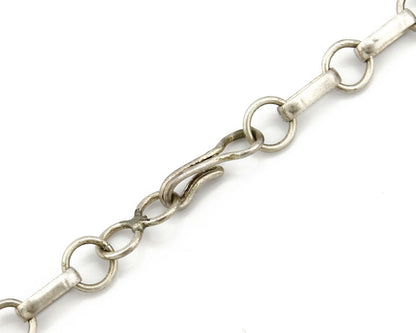 Women's Navajo Necklace .925 Silver Mediterranean Coral Pendant Signed J