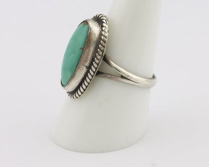 Navajo Handmade Ring 925 Silver Arizona Turquoise Native Artist C.80's