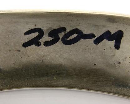 Navajo Bracelet .925 Silver Turquoise & Coral Cuff Signed Stanley Bain C.80's