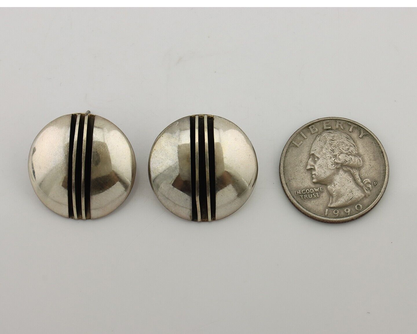 Navajo Earrings 925 Silver Handmade Native American Artist Signed Yazzie C.80's