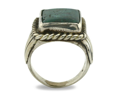 Navajo Ring .925 Silver Blue Green Southwest Artist Signed C Montoya C.80's