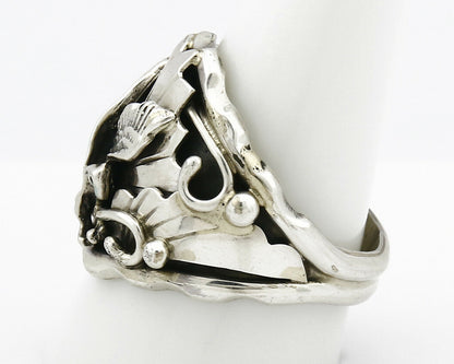 Navajo Eagle Ring .925 SOLID Silver Handmade Signed Artist S Circa 1980's
