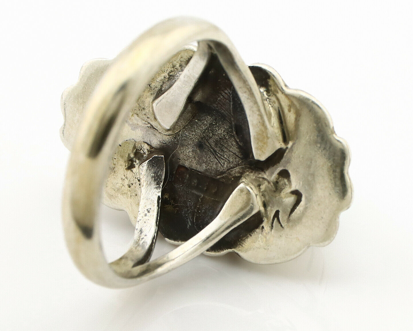 Navajo Ring .925 Silver Arizona Turquoise Signed M Montoya C.80's
