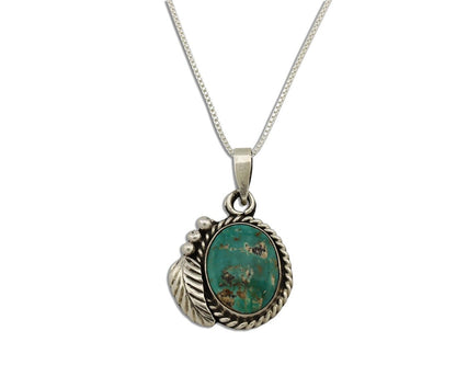 Navajo Necklace 925 Silver Arizona Turquoise Native American Artist Signed C80's