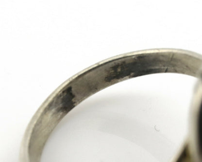 Navajo Ring .925 Silver Kingman Turquoise Handmade Native American Artist C.80's