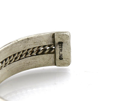 Women's Navajo Bracelet .925 Silver Handmade Cuff Native American Artist C.1980s