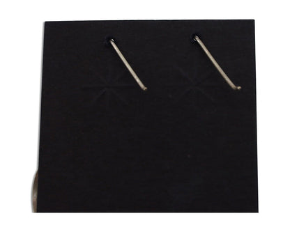 Navajo Earrings 925 Silver Natural Black Onyx Artist Signed T C.80's