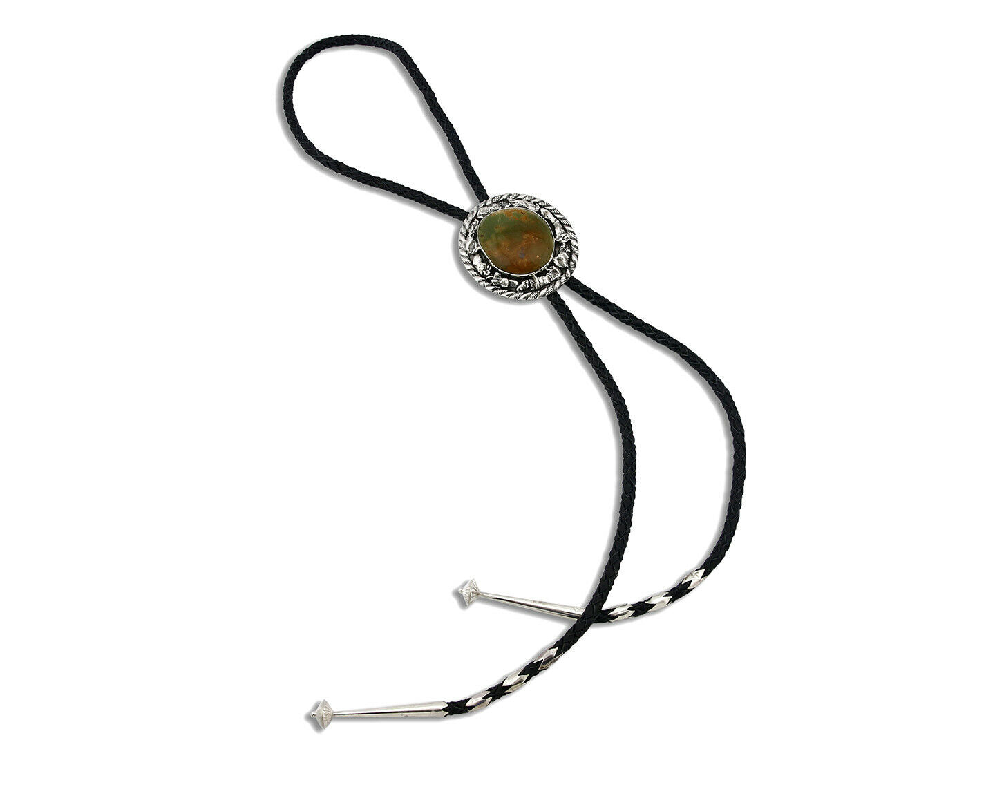Navajo Bolo Tie .925 Silver Royster Turquoise C.80's Native American