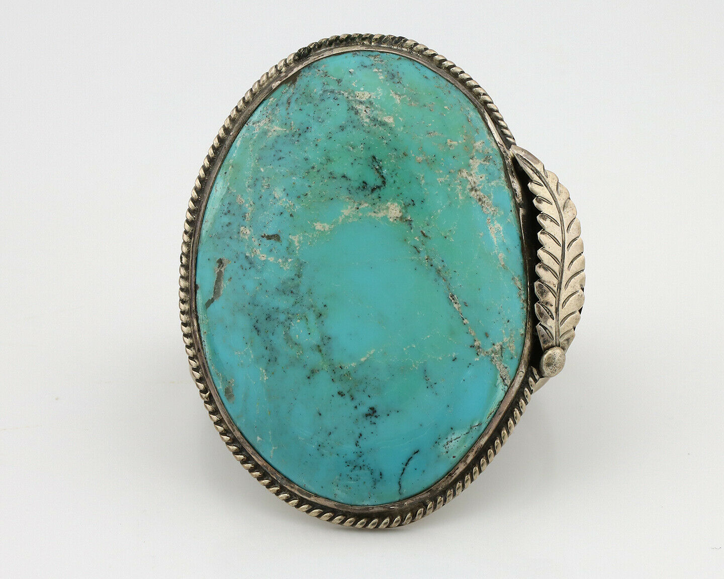 Women's Navajo .925 Silver Kingman Turquoise Native American Artist C.80's