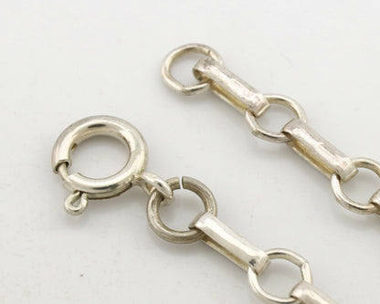 Navajo Pendant .925 Silver Kingman Turquoise Artist Signed Kachina C.80's