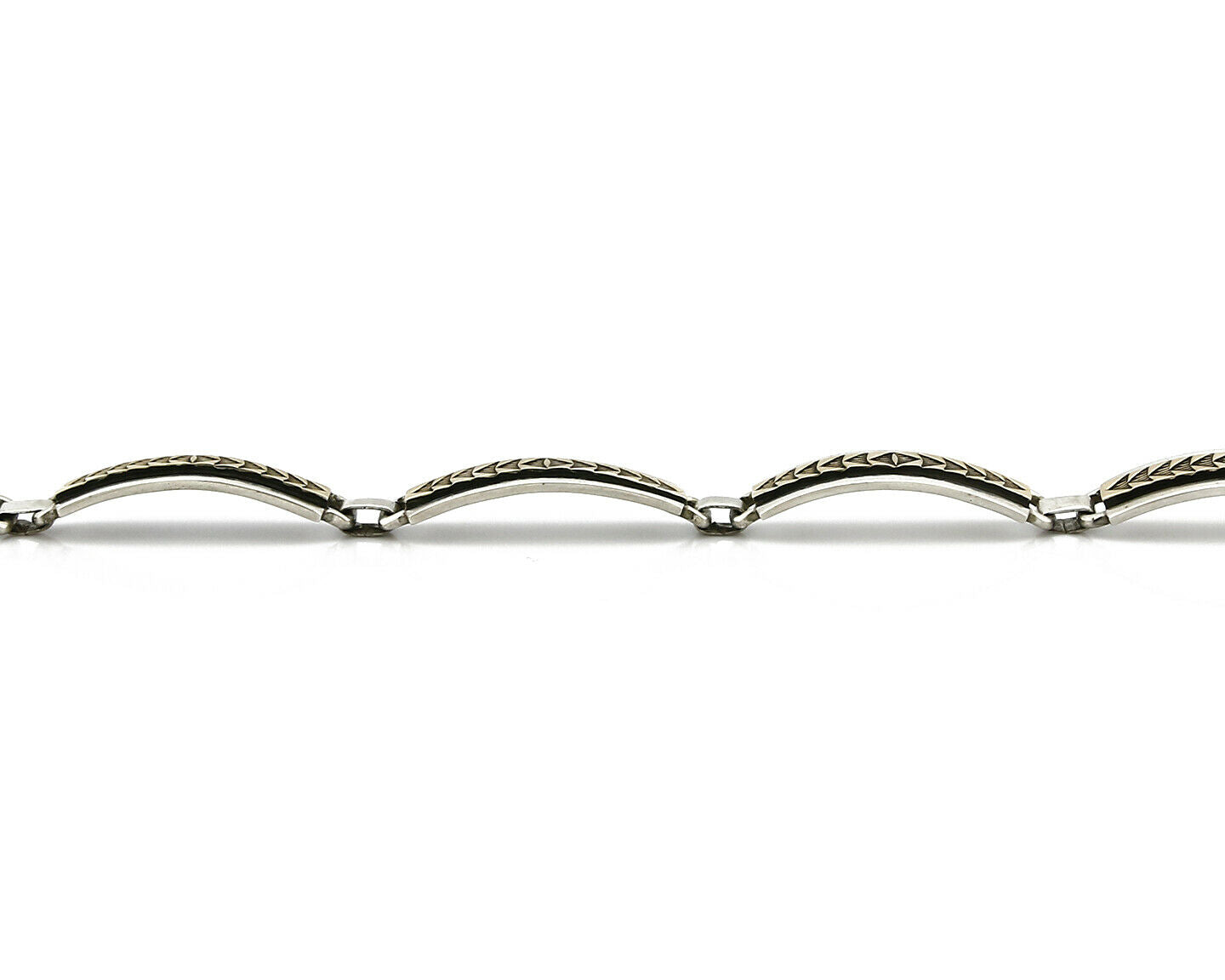 Women's Navajo Bracelet 14k SOLID Gold & .925 Silver Artist MM Rogers