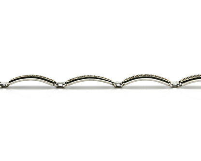 Women's Navajo Bracelet 14k SOLID Gold & .925 Silver Artist MM Rogers