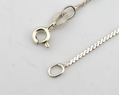 Navajo Handmade Cross Necklace 925 Silver Blue Turquoise Signed W C.80's