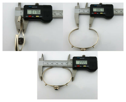 Navajo Bracelet .925 Silver Abalone Native American Artist C.90's