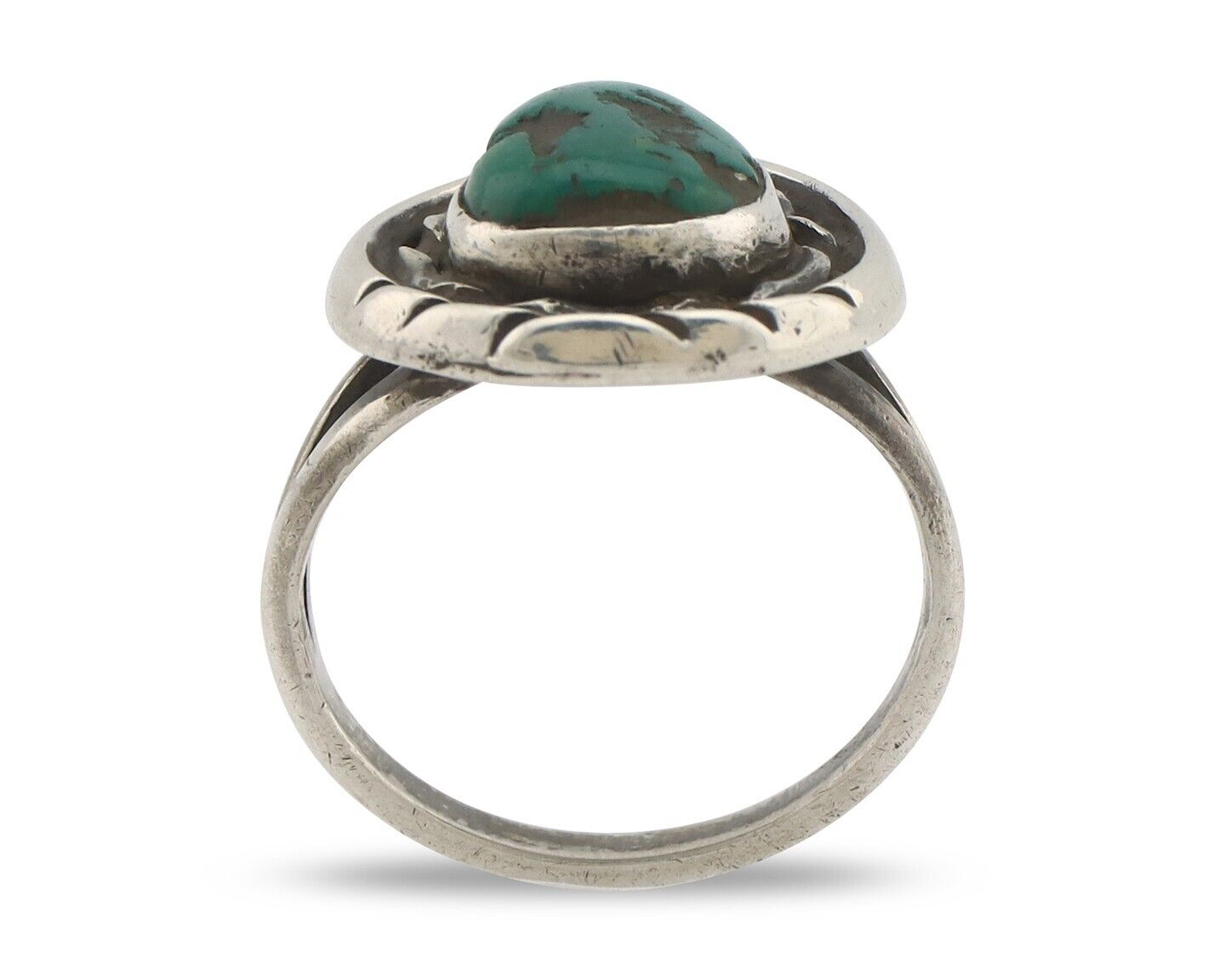 Navajo Handmade Ring 925 Silver Southwest Turquoise Native Artist C.80's