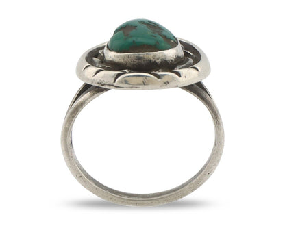 Navajo Handmade Ring 925 Silver Southwest Turquoise Native Artist C.80's