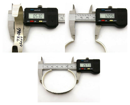 Navajo Bracelet .925 Silver SOLID 14k Yellow Gold Signed MM Rogers & EG C80-90s