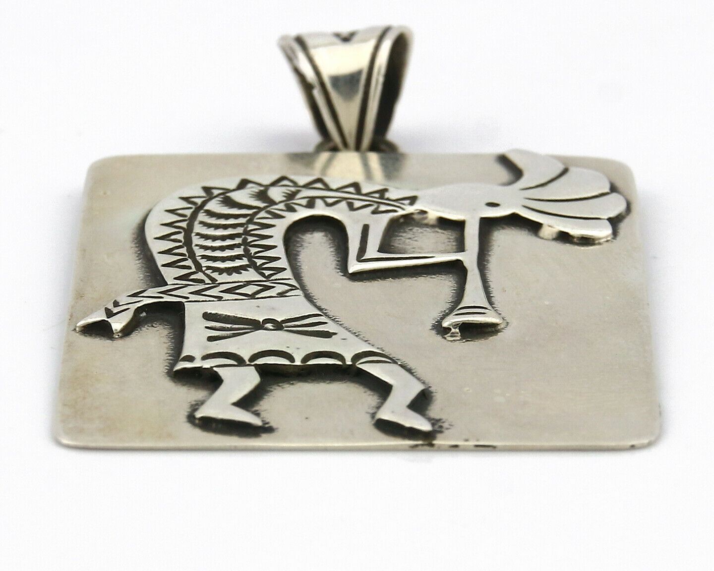 Navajo Pendant .925 Silver Artist Native American C.80's