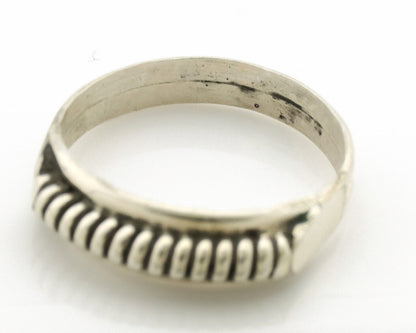 Navajo Ring .925 Silver Size 6.0 Handmade Native American Artist C.1980s