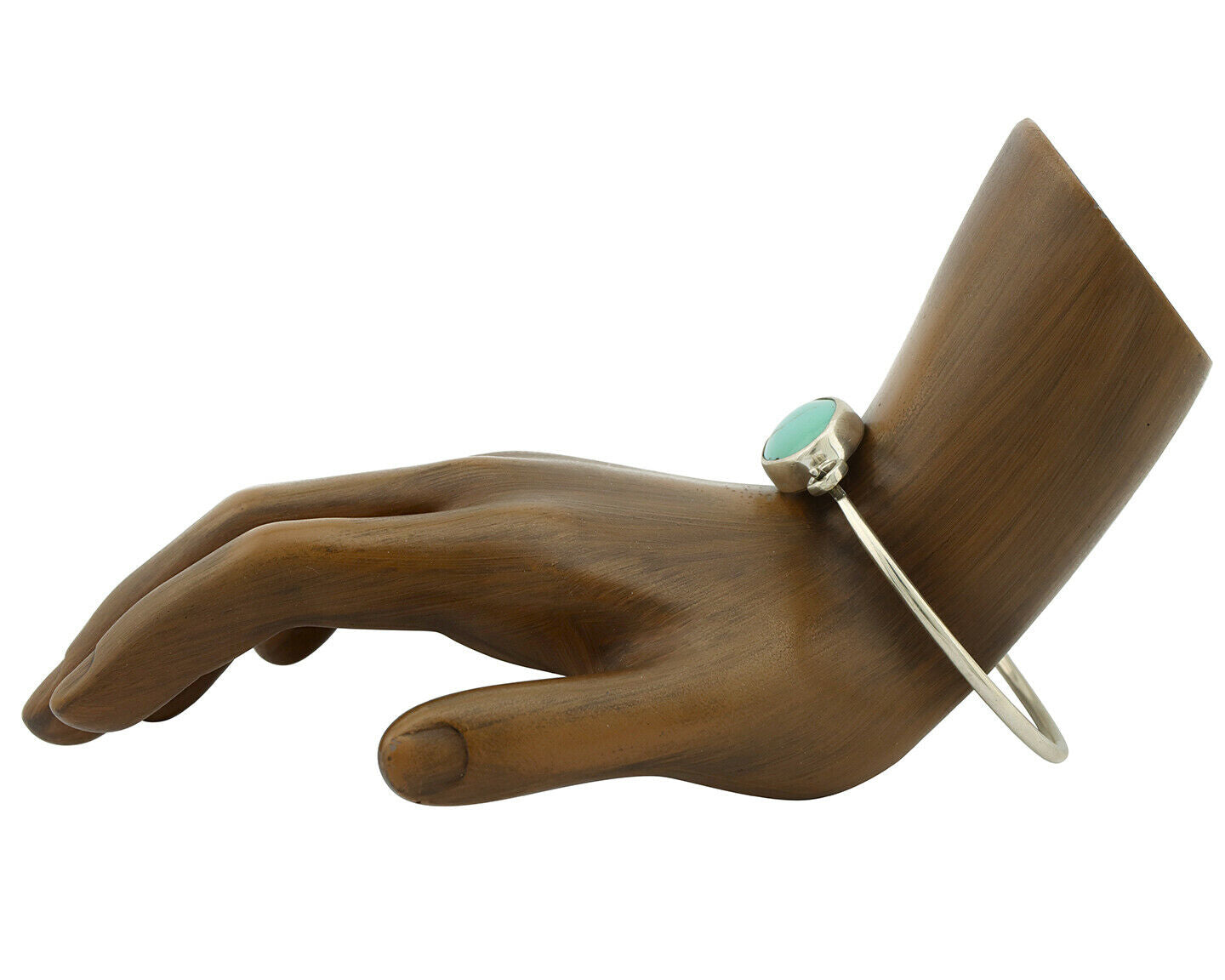 Navajo Bracelet .925 Silver Blue Arizona Turquoise Native American Artist C.90's