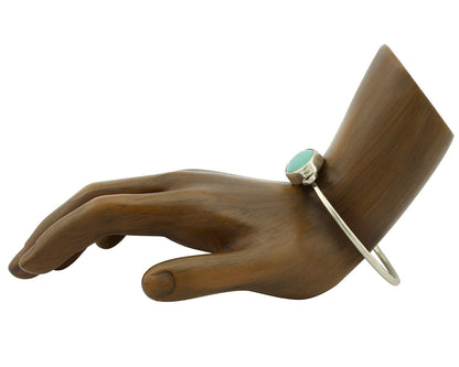 Navajo Bracelet .925 Silver Blue Arizona Turquoise Native American Artist C.90's